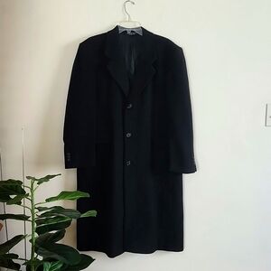 Ron Chereskin black cashmere overcoat, Men's classic coat